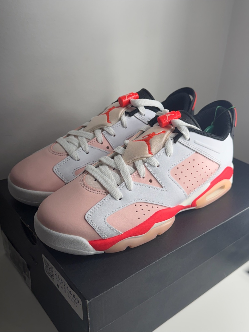Kids Pink and White Athletic Sneakers